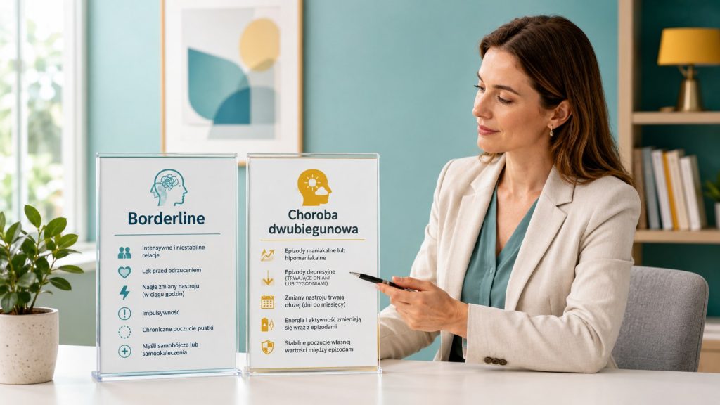 Borderline a choroba dwubiegunowa – jak odróżnić te dwa zaburzenia