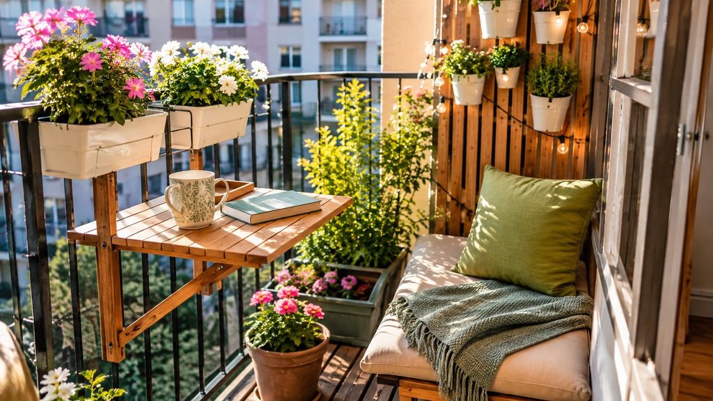 Jak urządzić mały balkon na lato? 12 pomysłów, które nie zabierają cennego miejsca