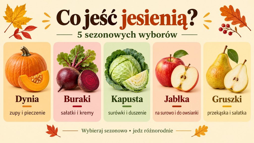Sezonowe warzywa i owoce jesienią – co jeść we wrześniu, październiku i listopadzie