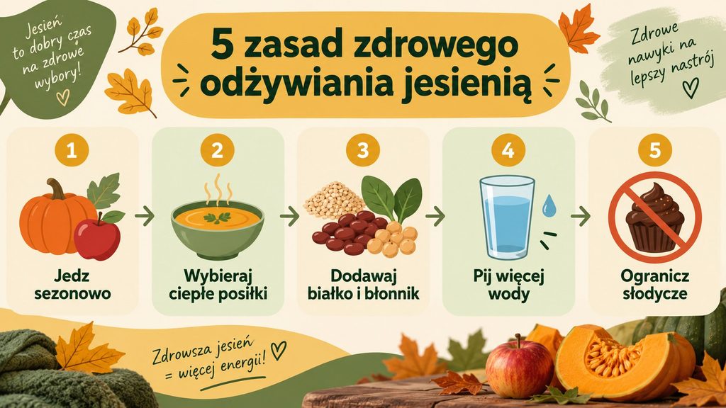Jak zdrowo się odżywiać jesienią? Praktyczne wskazówki i produkty, które warto jeść
